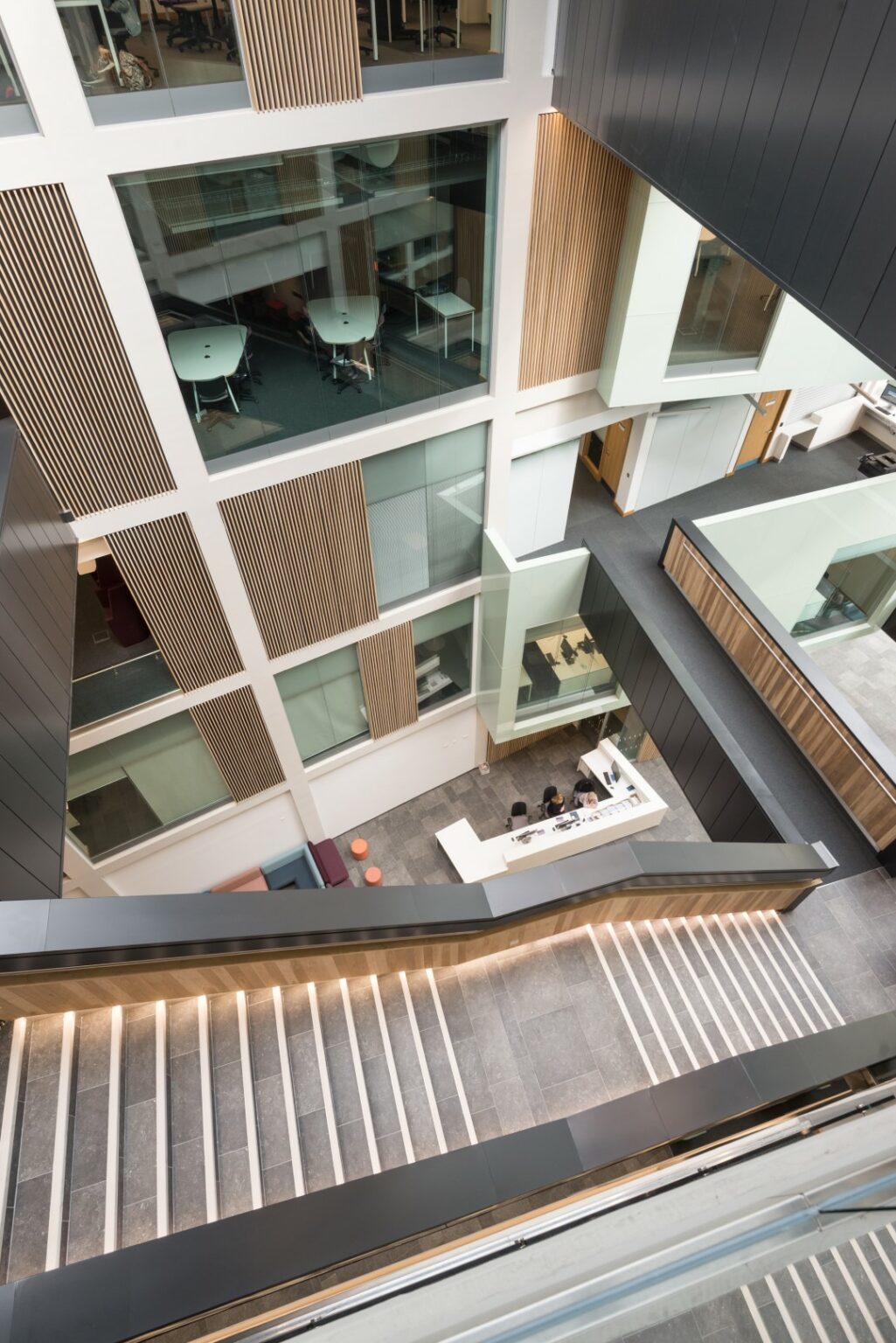 Business school stairs internal