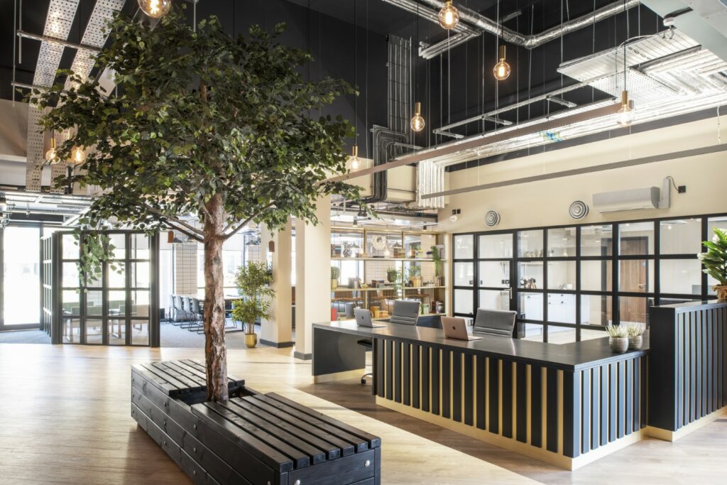 Photo of interior of an office block