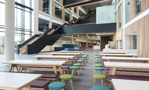 Bristol Business School internal dining hall